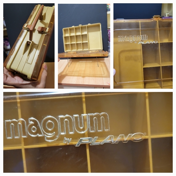 “Magnum by Plano,” double sided, vintage plastic tackle box - Picture 3 of 5
